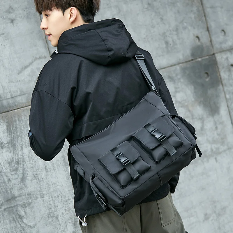 Man Handbag Messenger Bag Male Side Bags Guarantee Men's Bags Mens Travel  School Retro Zipper Shoulder Bag Casual Crossbody Bag
