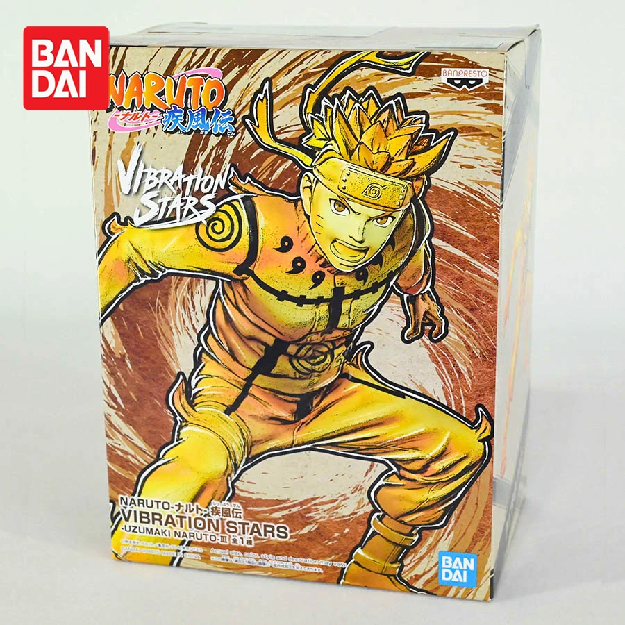 

Original Bandai Banpresto Naruto Shippuden Vibration Stars Uzumaki Naruto Action Anime Figures Collectible Model Toys Figurals