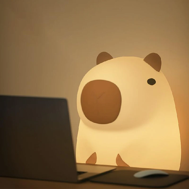 Veilleuses Capybara pour chambre d'enfant, lampes d'animaux 3d