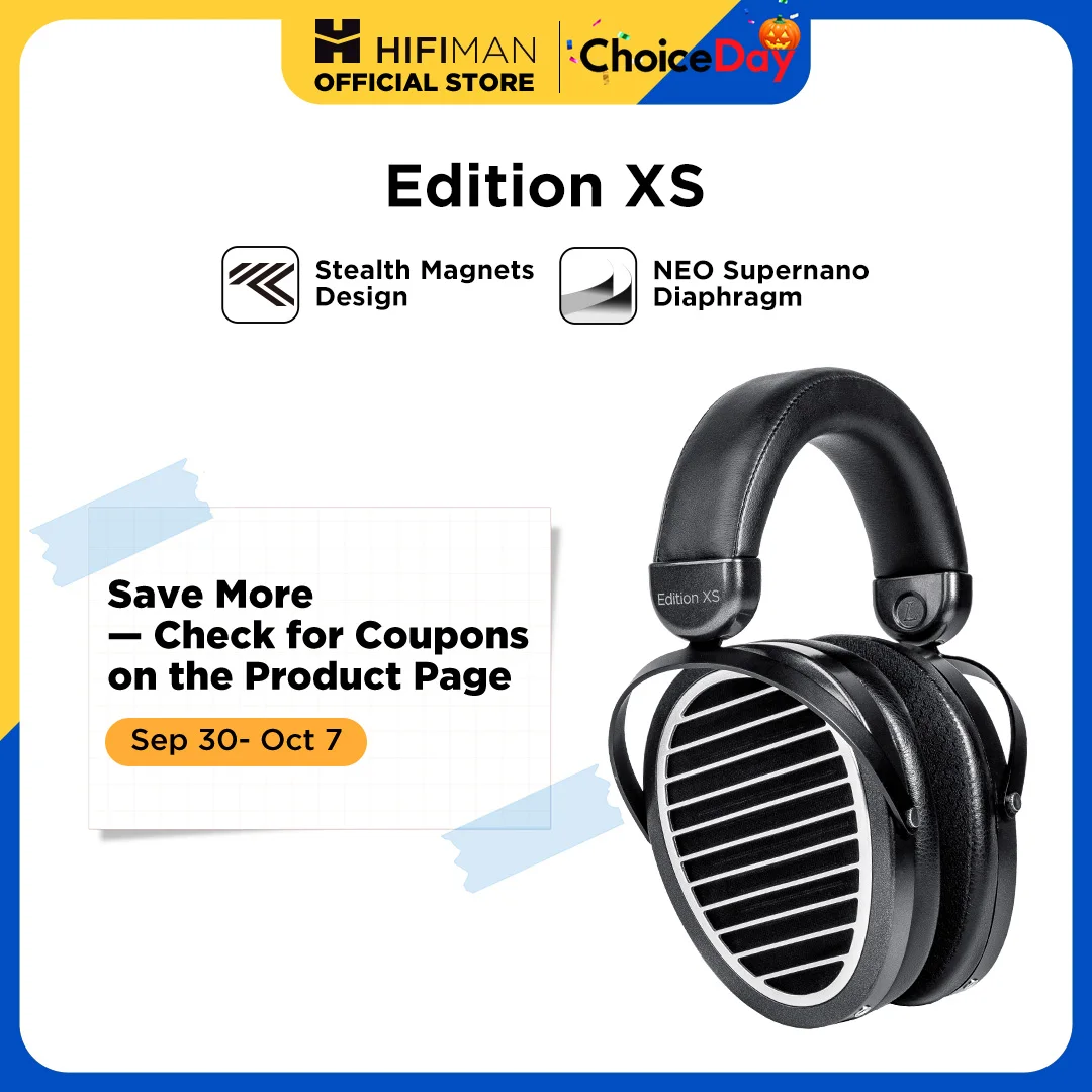 HIFIMAN Edition XS Fones de ouvido hi-fi magnéticos planos