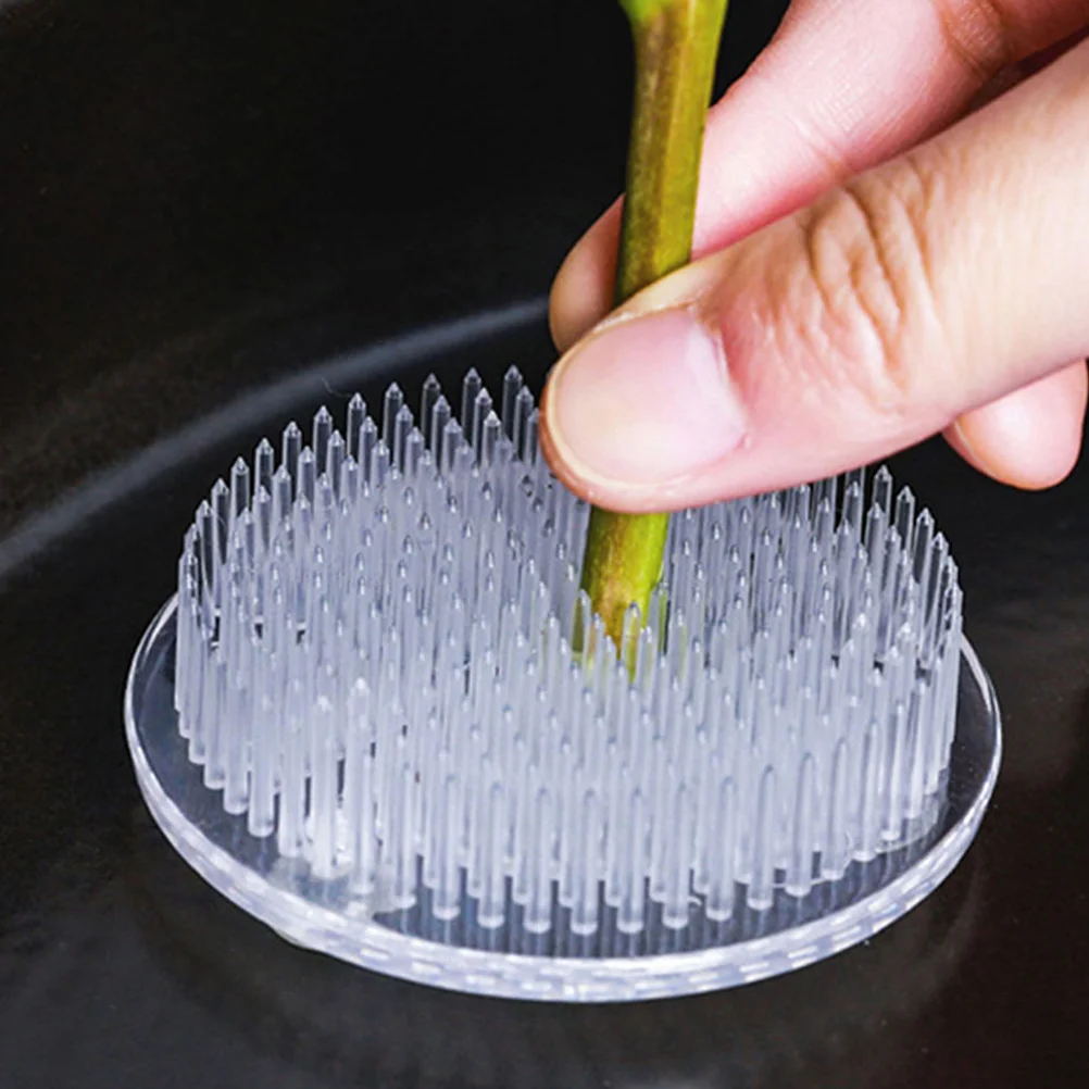 

6 Pcs Japanese-style Flower Arrangement Plant Accessories Round Pin Holder Plastic Floral