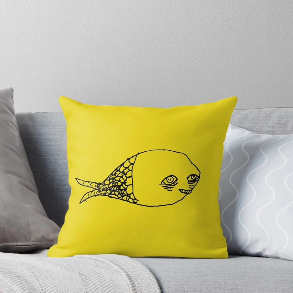 

Tired Fish Throw Pillow luxury sofa pillows christmas pillow case