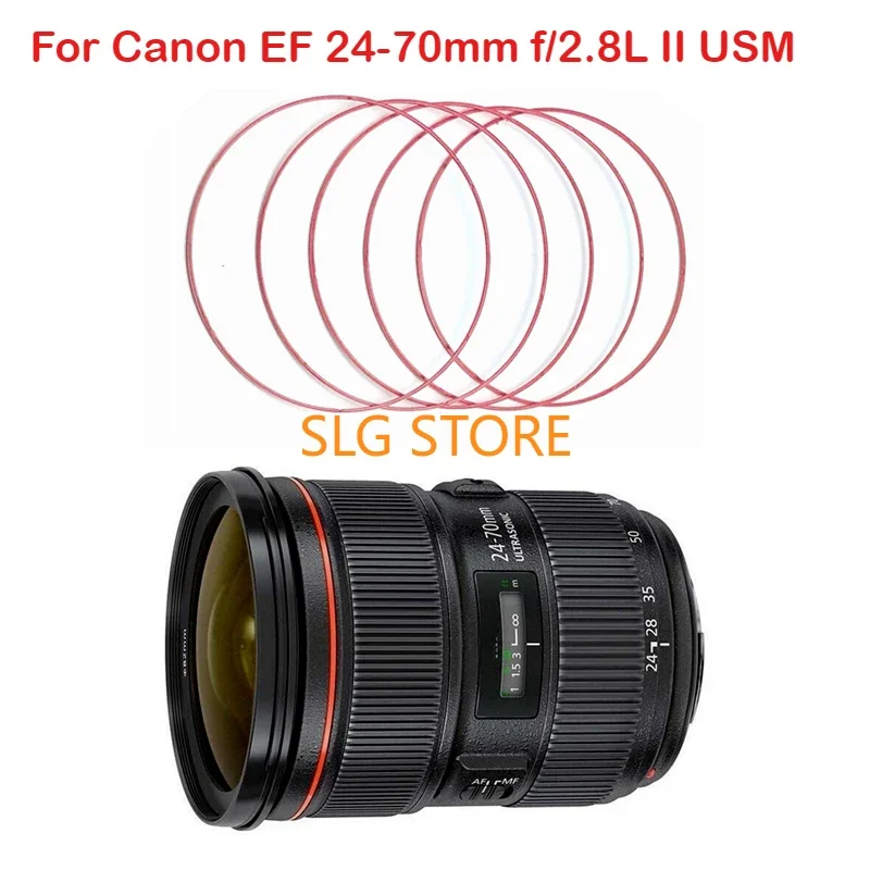Camera Repair Parts For Canon EF 24-70 mm 24-70mm 1:4 L F/4L IS USM / 24-105 mm f2.8L II USM Lens Red focus Ring Line Circle