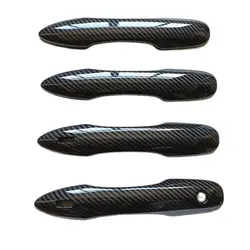 For Toyota Camry XV70 2018 2019 2020 2021 2022 2023 Car Accessories Door Handle Cover Trim Plastic Imitation Carbon Fiber