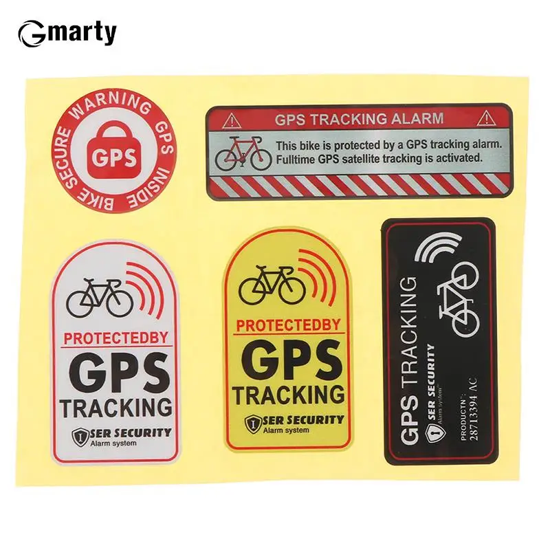 3 Pezzi Adesivi GPS Tracking Per Bici - Autoadesivi Anti-Furto Con Effetto Alluminio - Foto 5