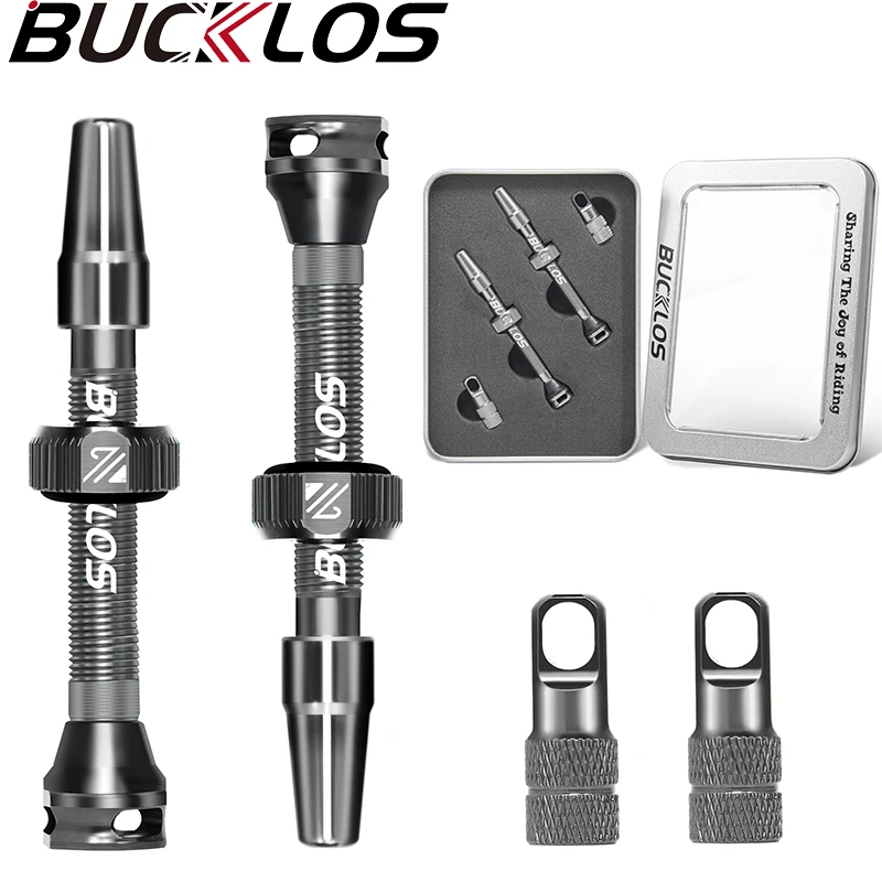 BUCKLOS Premium Tubeless Bicycle Presta Valves