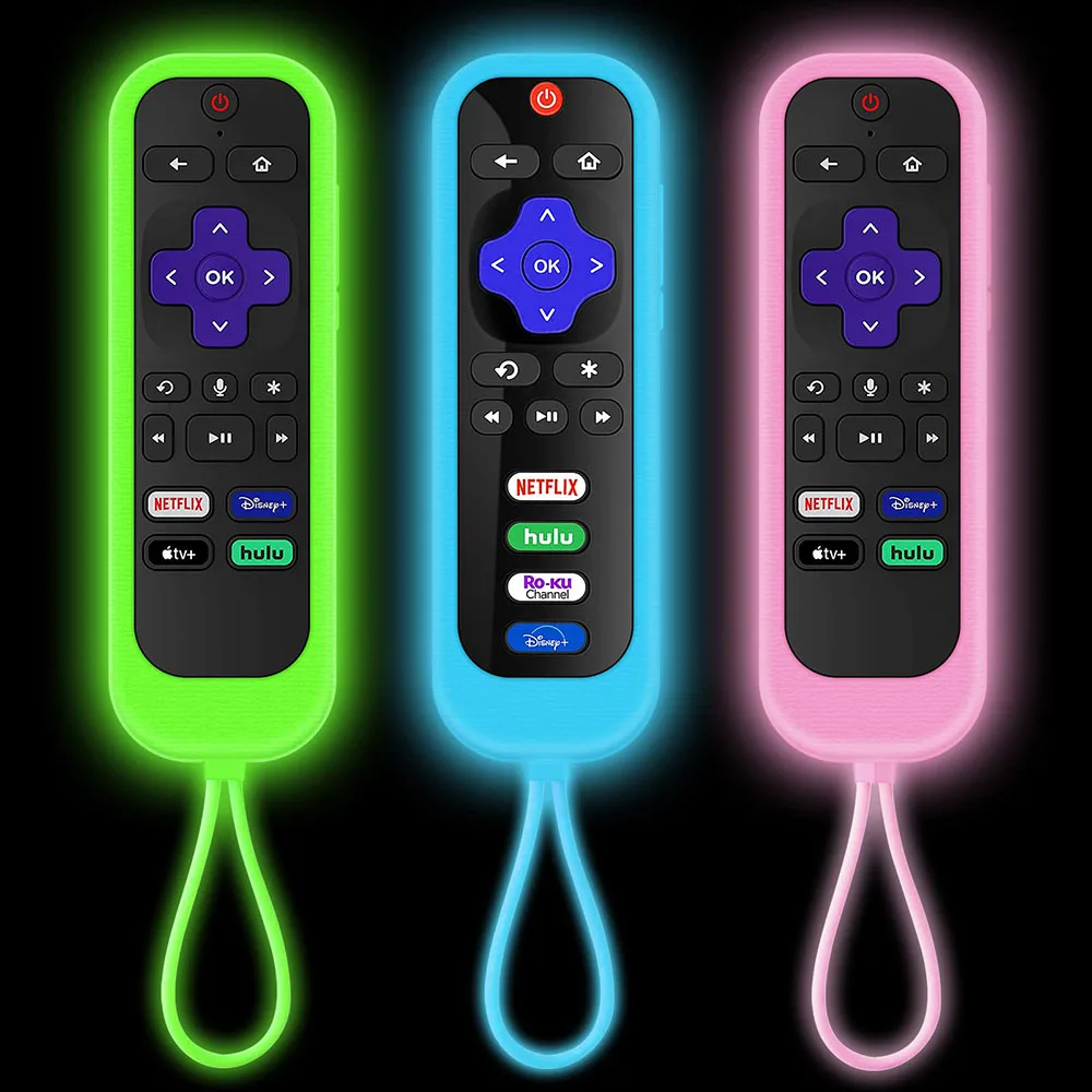 Luminous Silicone Protective Cover for Streaming Media Remote Control