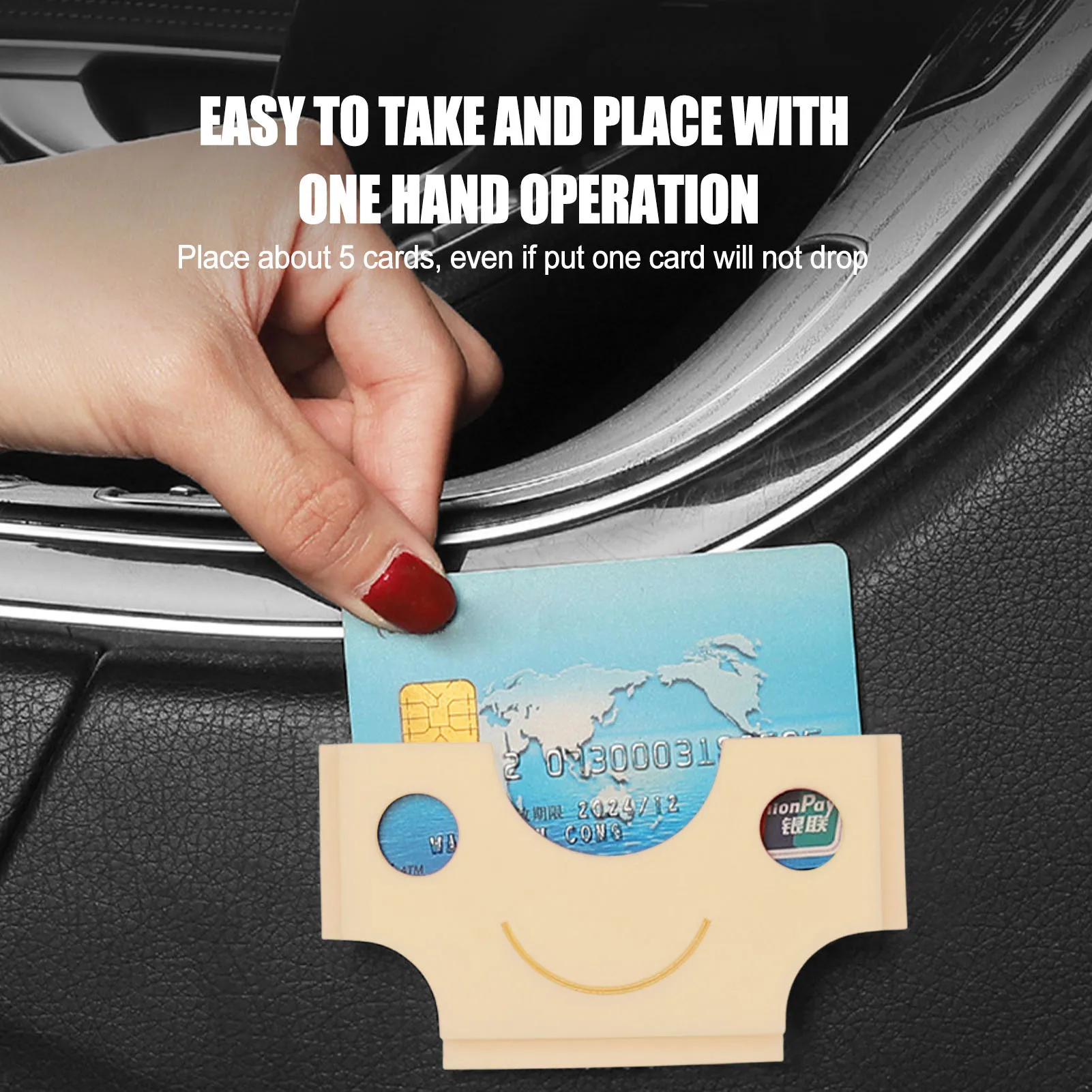 Business Card Holder For Car Interior Auto Registration And Insurance