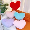 Faux Rabbit Fur Heart Pillow Creative Heart-shaped Sofa Cushion Bedside Decorative Ornaments Cute Pillow Chair Cushion 2