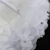 Flower Girl Baskets The Fabric Lace Rhinestones Decoration Handle Flower Girl Basket White Flower Basket Wedding Flower Basket 4