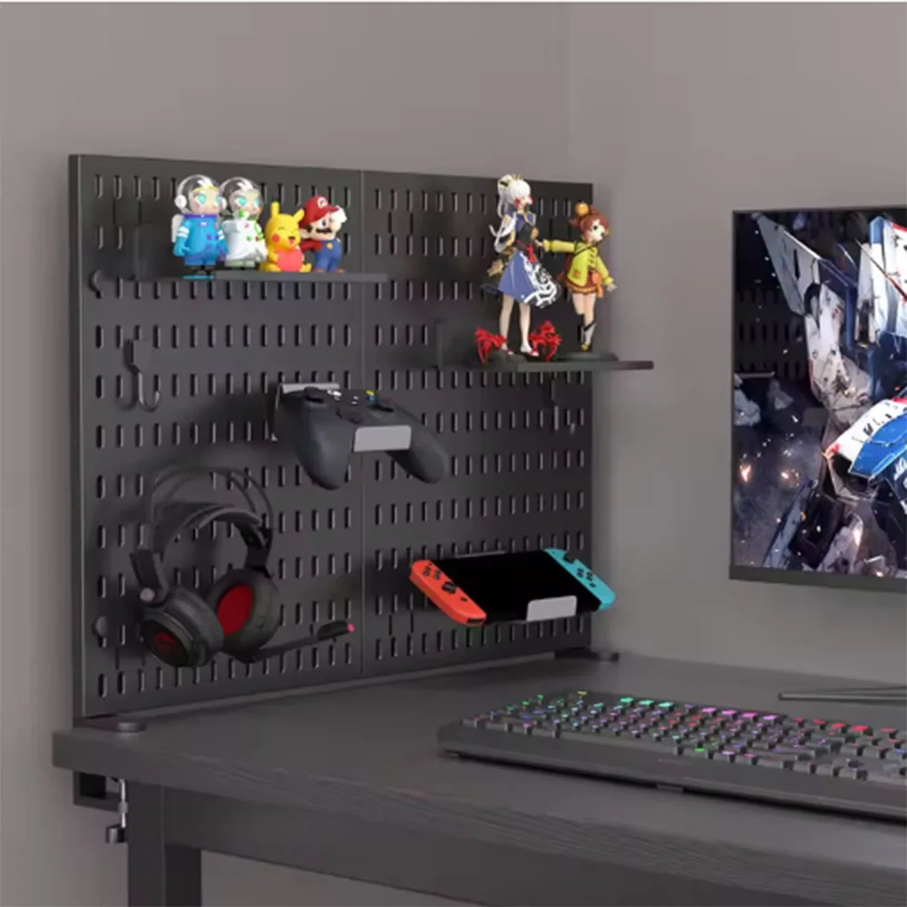 Pegboard Combination Desktop Storage Kit, Vertical and Clip-Type Pegboard Display Panels, Suitable for Home Office Storage 1 Pegboard Combination Desktop Storage Kit, Vertical and Clip-Type Pegboard Display Panels, Suitable for Home Office Storage 1