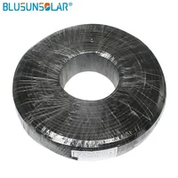 BLUSUNSOLAR 40 mètres/lot 1x4/6mm2 Câble solaire en gros pour connecteur d'énergie solaire, câble PV 12/10AWG 20 rouges + 20 noirs 5