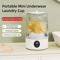 Mini tasse de lavage électrique domestique, sous-vêtements, chaussettes, petite Machine à laver à chargement sans fil, vêtements pour animaux de compagnie 2