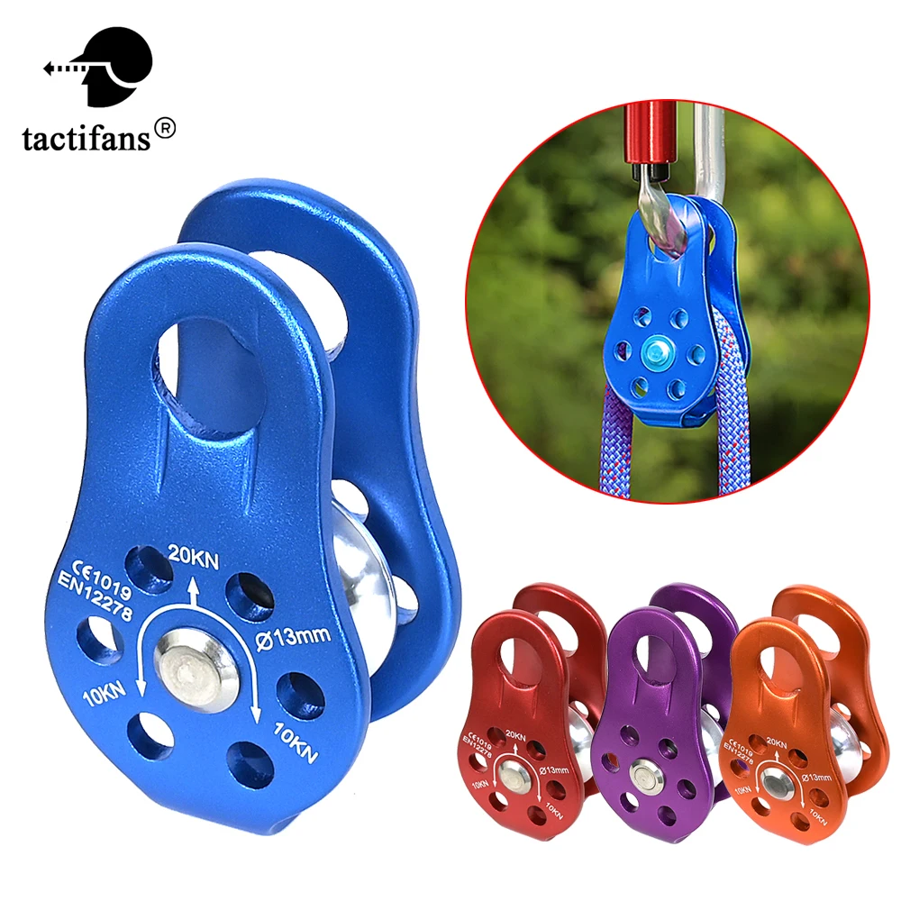 

Rock Climbing Pulley Fixed Sideplate Single Sheave Pulley Outdoor Survival Tool High Altitud Traverse Hauling Gear Carabiners