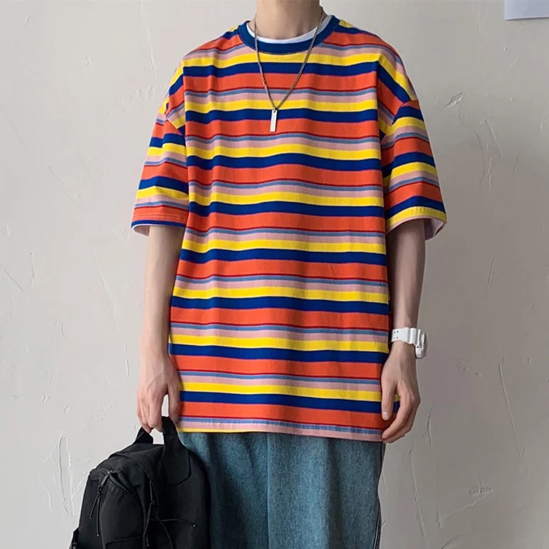 

Футболка мужская в полоску, с коротким рукавом, 2xl