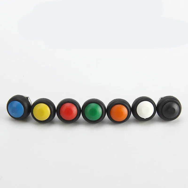 5PCS 12MM Mini Push Button Switch Waterproof Switch Self-Reset PBS-33B ...
