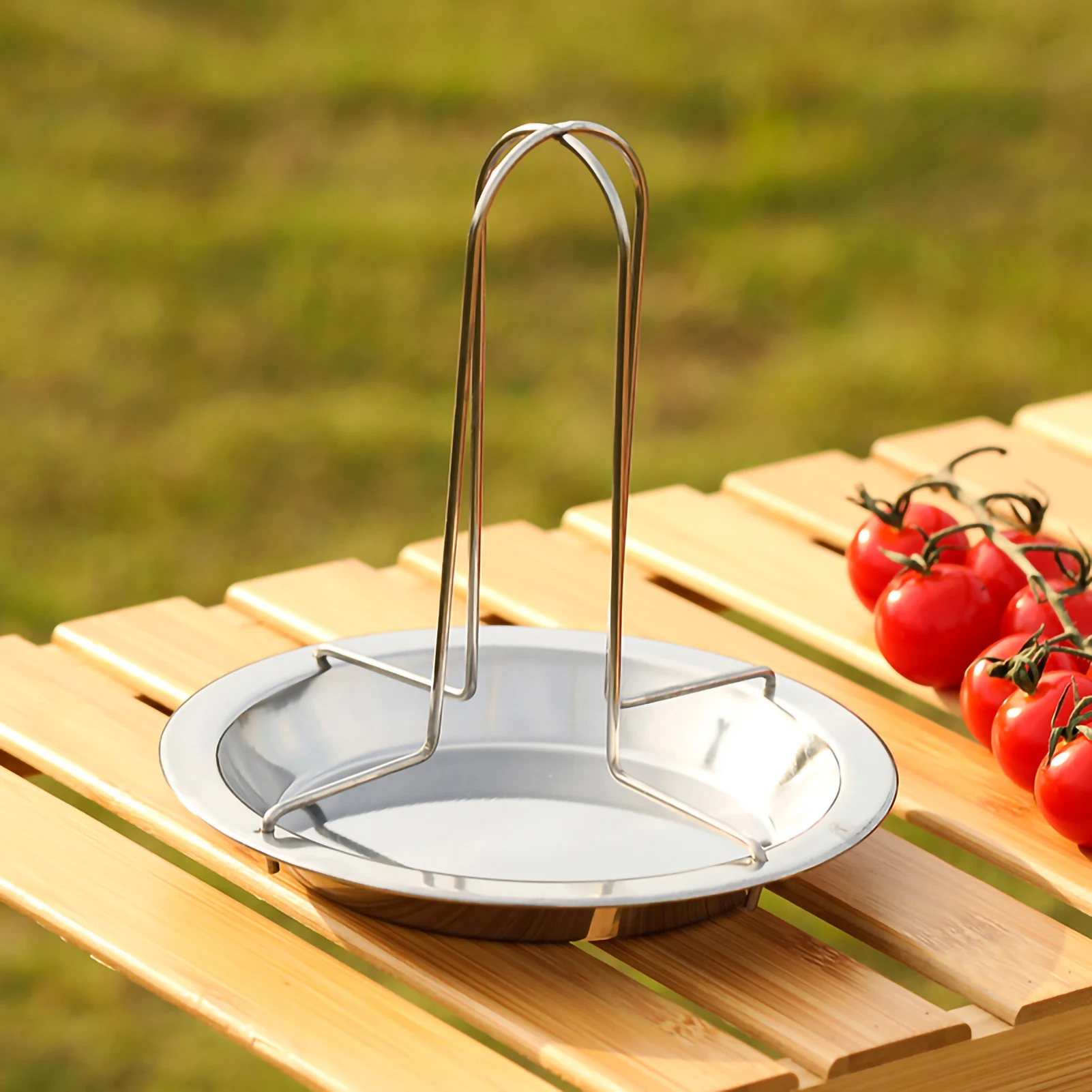 Roasting Grill Stand Chicken Roaster Rack Kitchen Outdoor BBQ Tools Carbon Steel Non-stick Grilled Chicken Plate