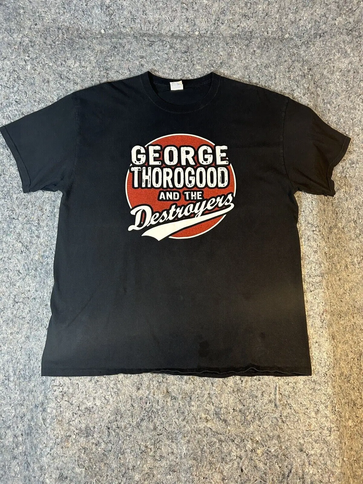 George Thorogood E The Destroyers Tshirt Mens Xl Black Concert I Drink Alone