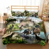 World Dinosaurs Children Duvet Cover Set EU Single Double King US Twin Full Queen Size  Bed Linen Set 1