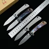 Space SK1502 Folding Knife VG10 Steel Titanium Handle Outdoor Camping Portable angling Knife tool EDC 1