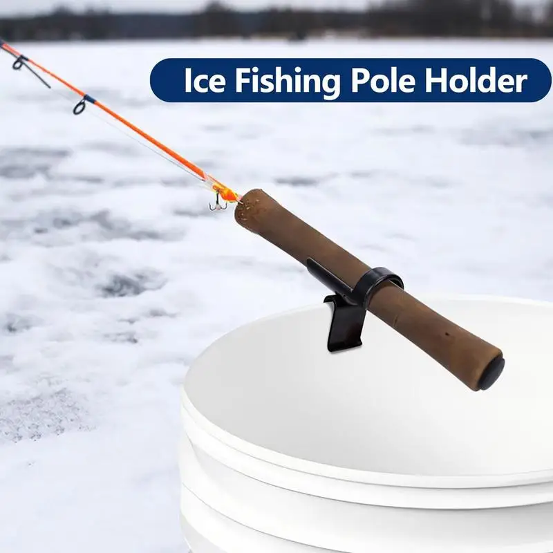 Ice Fishing Pole Holders Bucket Fishing Rod Holders 2x Ice Pole Rod Racks For Almost Any