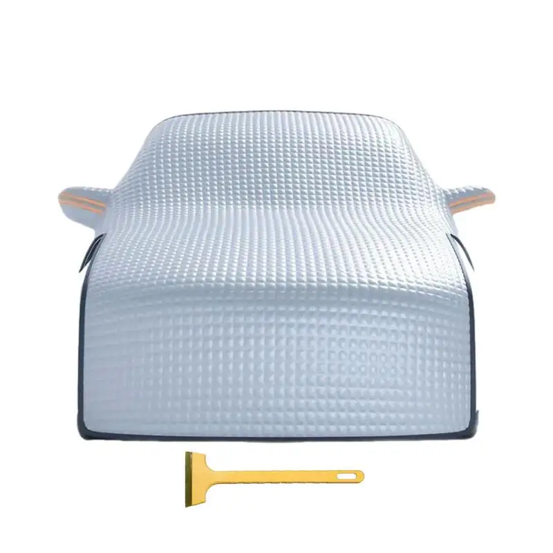 

Car Snow Cover Sun-Proof Snow Cover Windshield Waterproof Dustproof Frost Guard with Reflective Strip for All Seasons