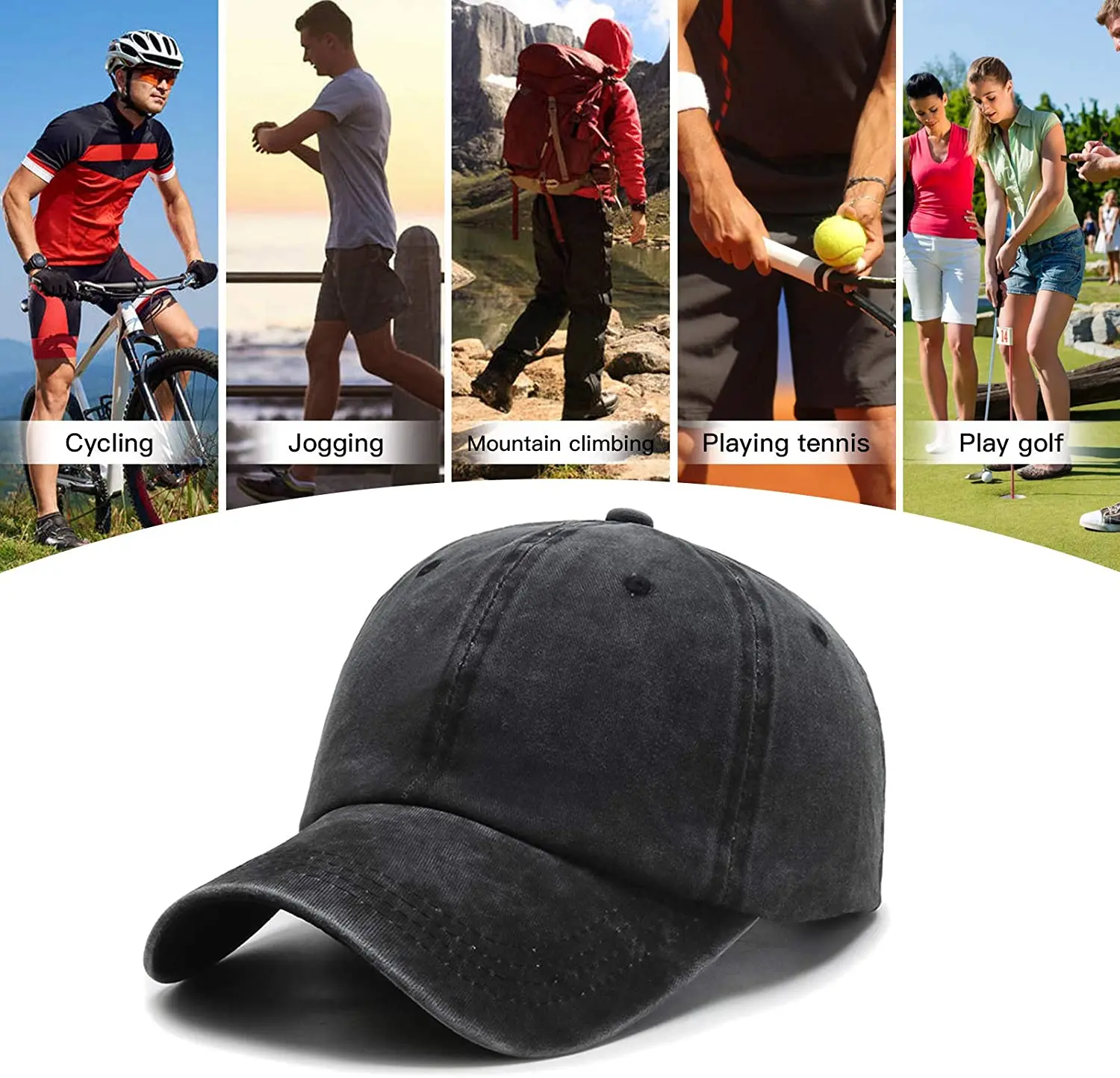 Summer Volcano Lover Geologist Scientist Magma Lava Baseball Caps Adult Adjustable Denim Cap for unisex