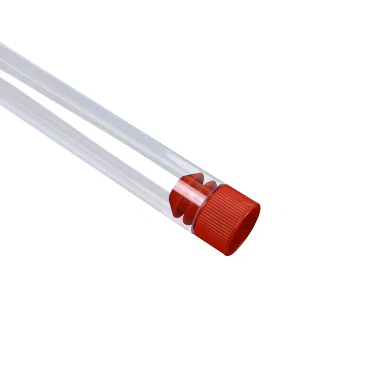 15x150mm Transparent Laboratory Plastic Test Tube Vial Airfoil plug School Laboratory Supplies 10 Pieces/Pack plastic test tubes