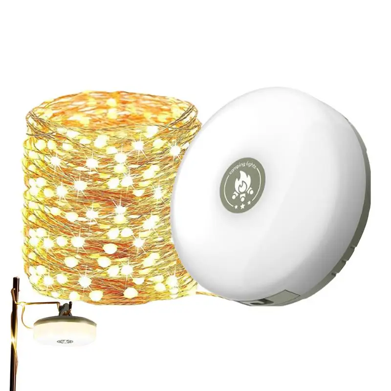 

Фонари-гирлянды для кемпинга, 2 в 1, наружные фонари, портативные фонари для кемпинга, перезаряжаемые фонари-гирлянды для палатки, для двора, кемпинга