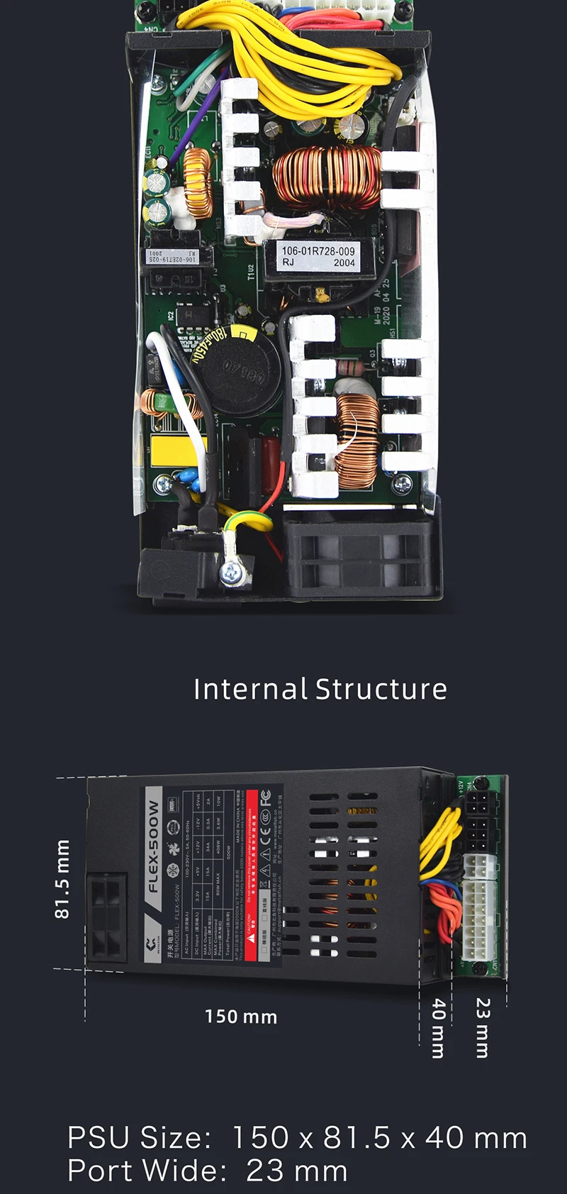 METALFISH 모듈러 전원 공급 장치 플렉스-ATX 400W PSU ITX 미니 PC 컴퓨터용 소형 1U 액티브 Pfc NAS  POS - G마켓 모바일