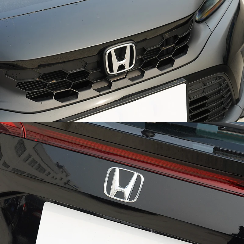 Car Front Gril Front Rear Trunk Emblem Covers Badge Sticker For Honda Civic Fit Jazz Accord CRV HRV City Odyssey Passport