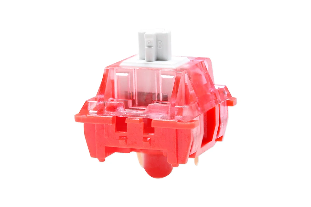 Ciy Red Lotus Switch Linear 45g Clear Red Top Switch mx Stem para Teclado Mecânico 50m Fábrica Stem Lubed pc Nylon Pok - Imagem 5