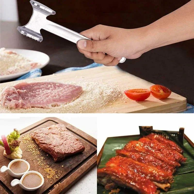1pc High Quality Meat Tenderizer Hammer For Steak Beef Chicken Meat Tools For Aluminium Hammer Metal Mallet Kitchen Accessories
