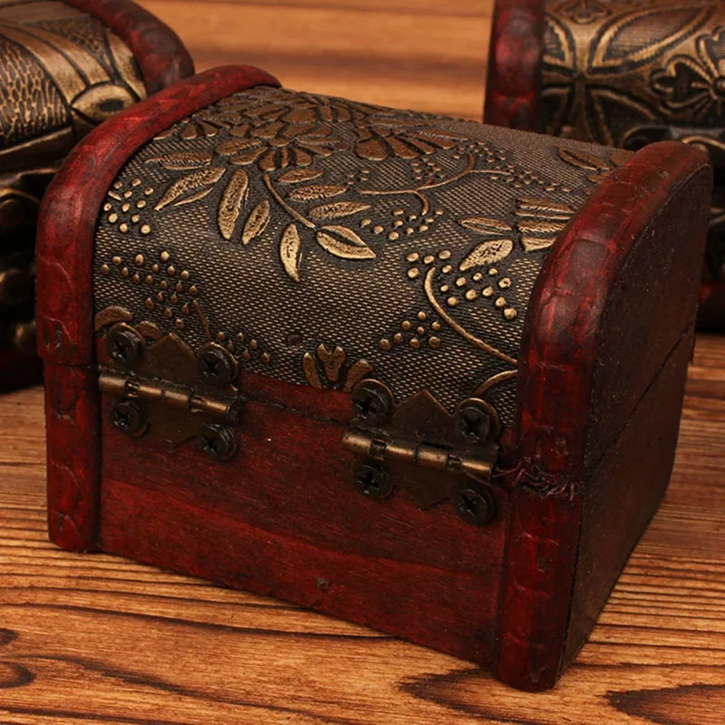 1 retro storage box, personalized candy decoration box, ring jewelry small parts storage box