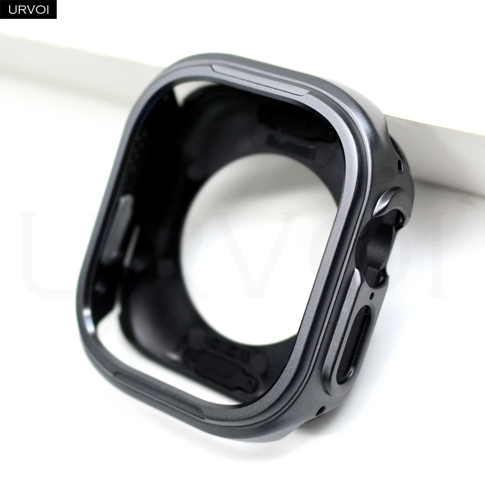 URVOI Zinc Alloy Bumper Case for Apple Watch - Enhanced Color-Changing Protective Cover