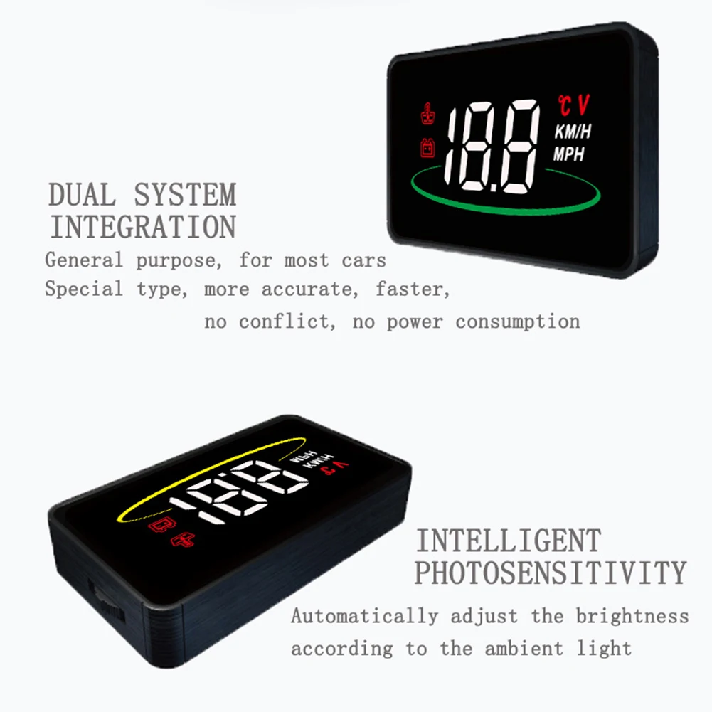  ÷ ڵ HUD ü ӵ ӵ, A100X ׼,   , OBD2 12 V ǰ