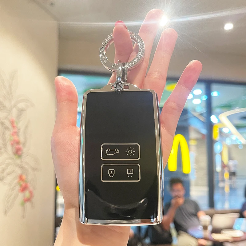 Per Renault Megane Samsung Qm5 Qm6 Grand Scenic 4 Captur Dacia Jogger Triber Talisman Arcana Dacia Duster Tpu Car Key Case Cover
