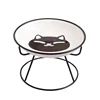 Pet Ceramic Bowl Cat Food Canned Tray with Stand 5