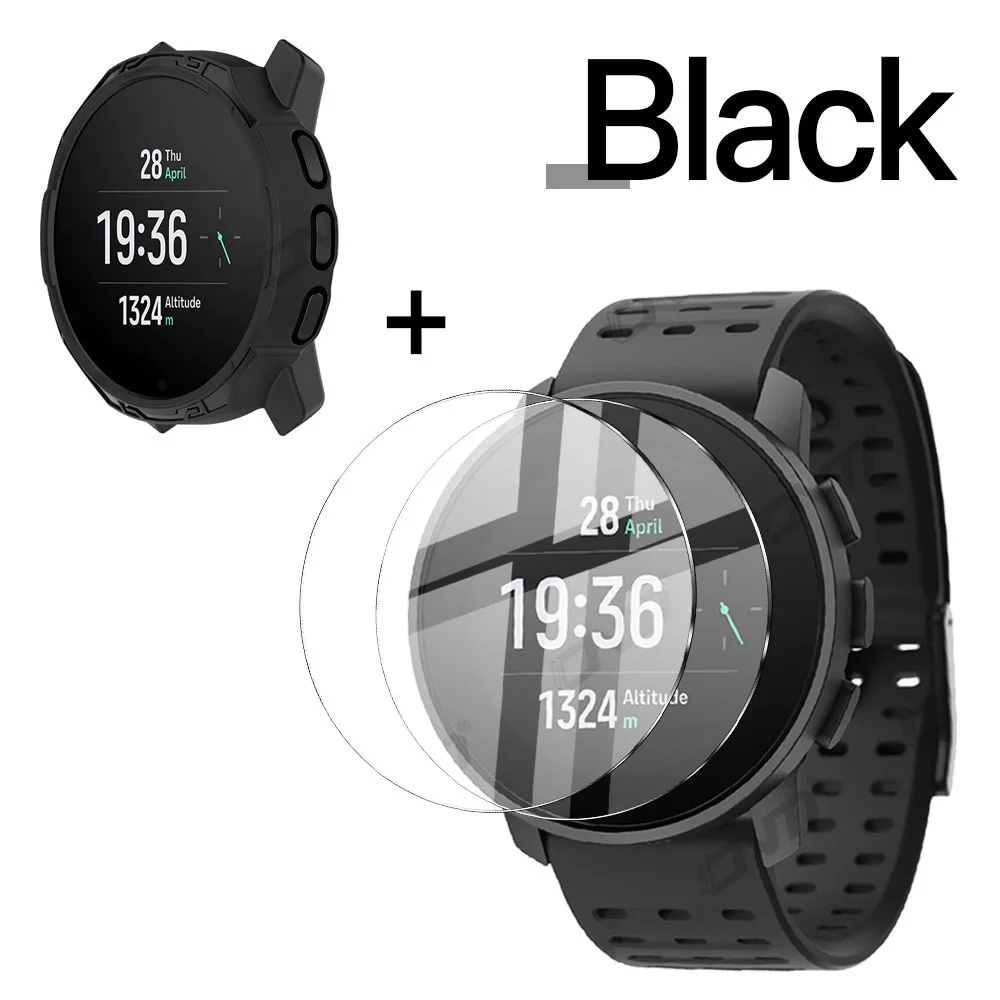 Case Tempered Glass Fit For Suunto 9 Peak Pro 9H Premium Screen Protector  Bumper