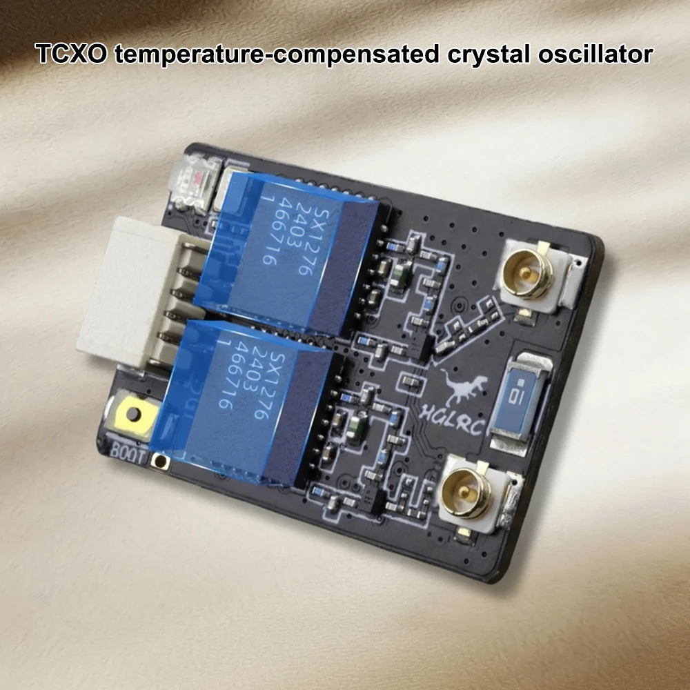 Récepteur ELRS GEMINI RX Dual 2.4G/915MHz – HGLRC avec câbles de liaison et connecteurs