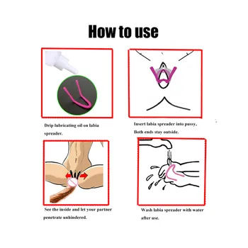 Silicone Vagina Expansion Device Labia Clamp Speculum Spreader Anal Dilation Flirting Sex Toys For Women Adult Sex Products 4