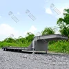 US Stock LESU 4 Axles Metal Heavy Duty Trailer For 1/14 Tamiyay RC Tractor Truck Toys Radio Control Hydraulic Tipper Dumper Toy 3