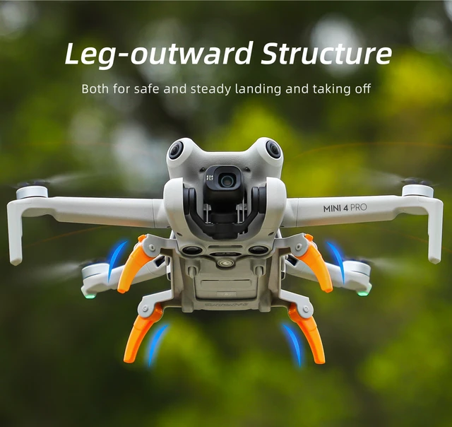Foldable Landing Gear For DJI Mini 4 Pro Extension Support Legs Extender  Protector Stand for DJI Mini 4 Pro Drone Accessories - AliExpress