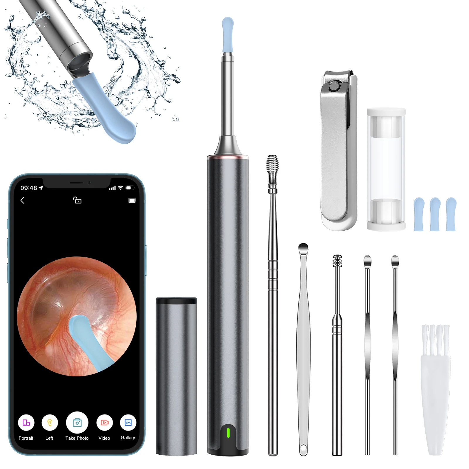 Smart Visual Ear Sticks Otoscope Endoscope HD Wax Removal Tool Earpick