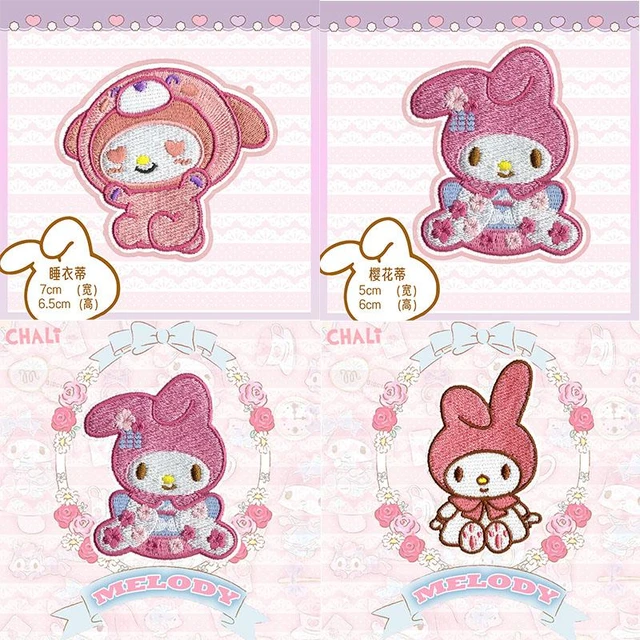 Hello Kitty Anime My Melody Kuromi Iron-on Transfers For Clothing Patches  On Clothes Diy Shirt Hoodies Accessory Kawaii Stickers - Patches -  AliExpress