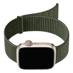 Nylon Loop Strap Bracelet - 42 44 45 49mm (Army green)