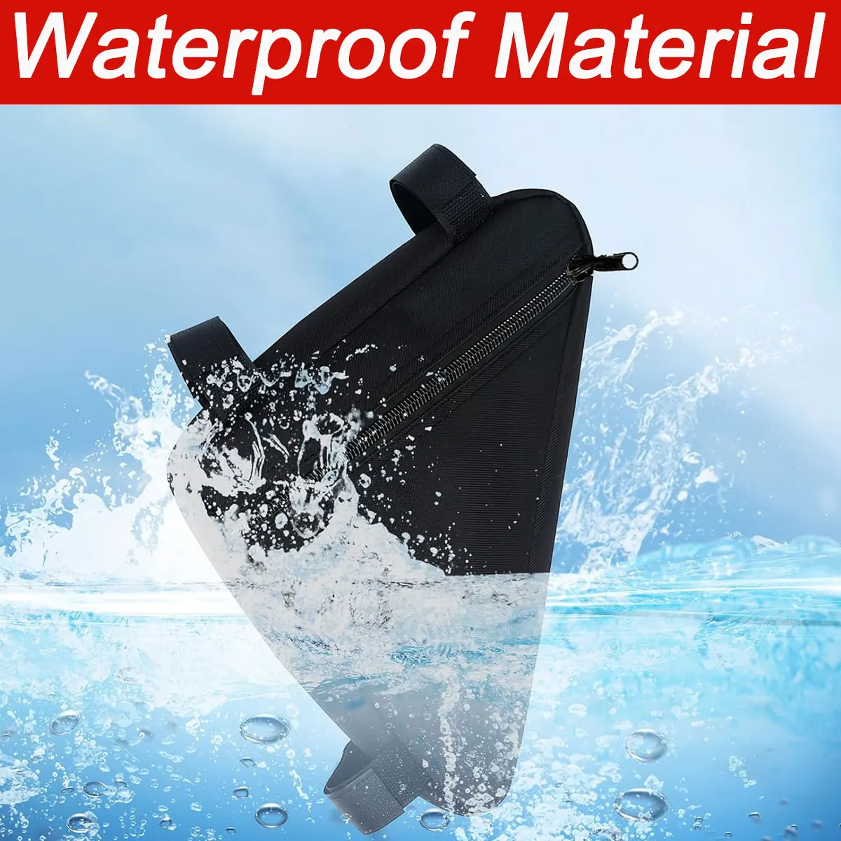 Waterproof Bicycle Triangle Bag for Storage & Tools