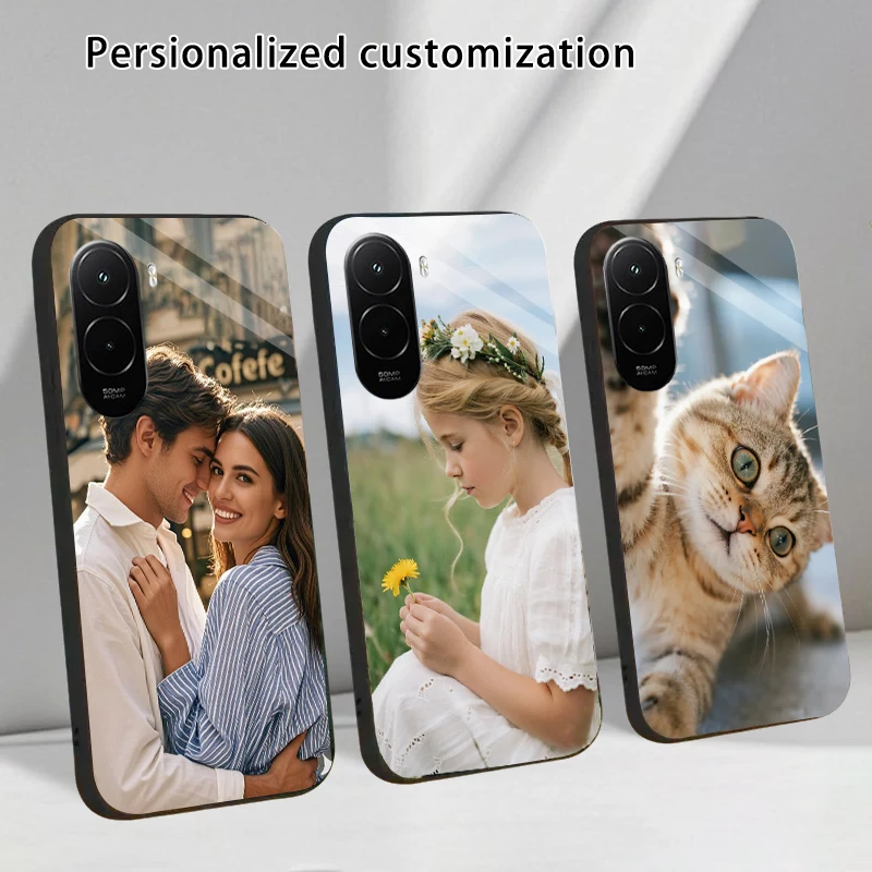 Personalized Custom Tempered Glass Phone Case with DIY Image Printing