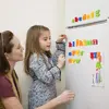 26 Magnetic Letters Plastic Refrigerator Stickers Uppercase Lowercase Numbers Toddlers Learn To Spell Count Educational Toys 6