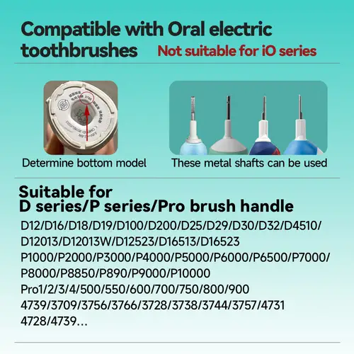 Electric Toothbrush Replacement Brush Heads for Oral Basic Cleaning -B toothbrush nozzle BristlesD100 D25 D30 D32 4739 3709 3744 - Image 3